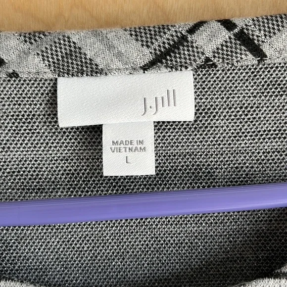 J Jill Plaid Tunic Top - Picture 2 of 6